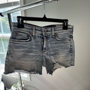 rag & bone Distressed Blue Jean Shorts